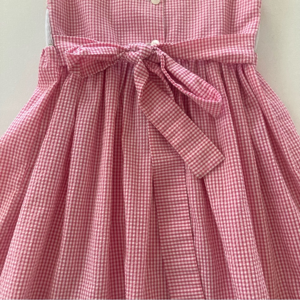 Anavini Girls 5 Popsicles Pink Smocked Dress Spring Summer - Picture 10 of 11